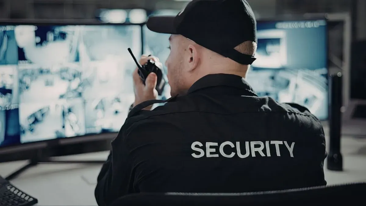 Manned security guard at a Croydon construction site