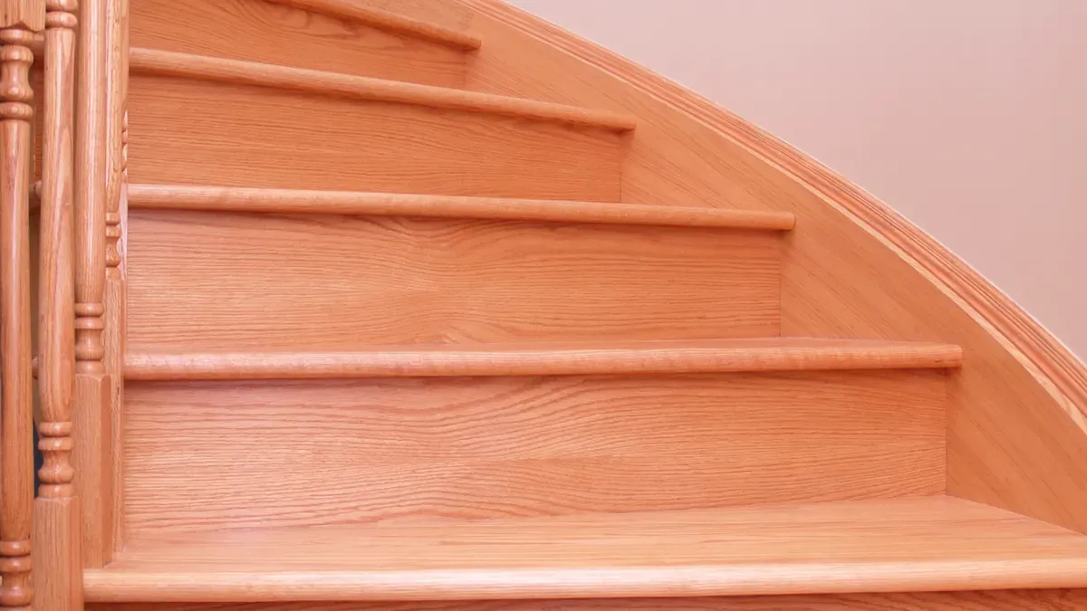 Oak staircase installation in Overstone
