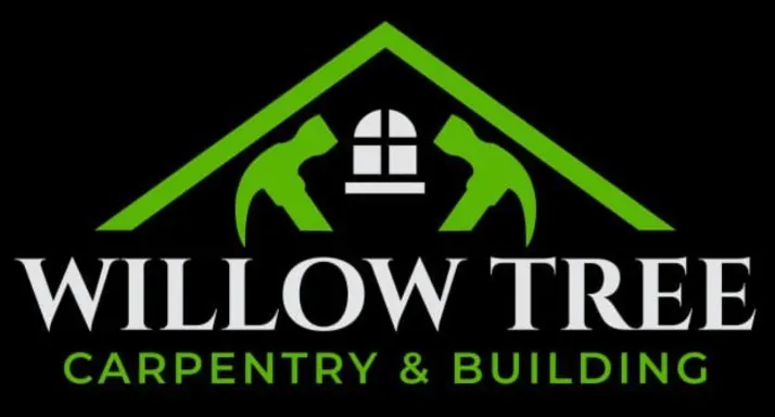 Willow tree carpentry and building logo
