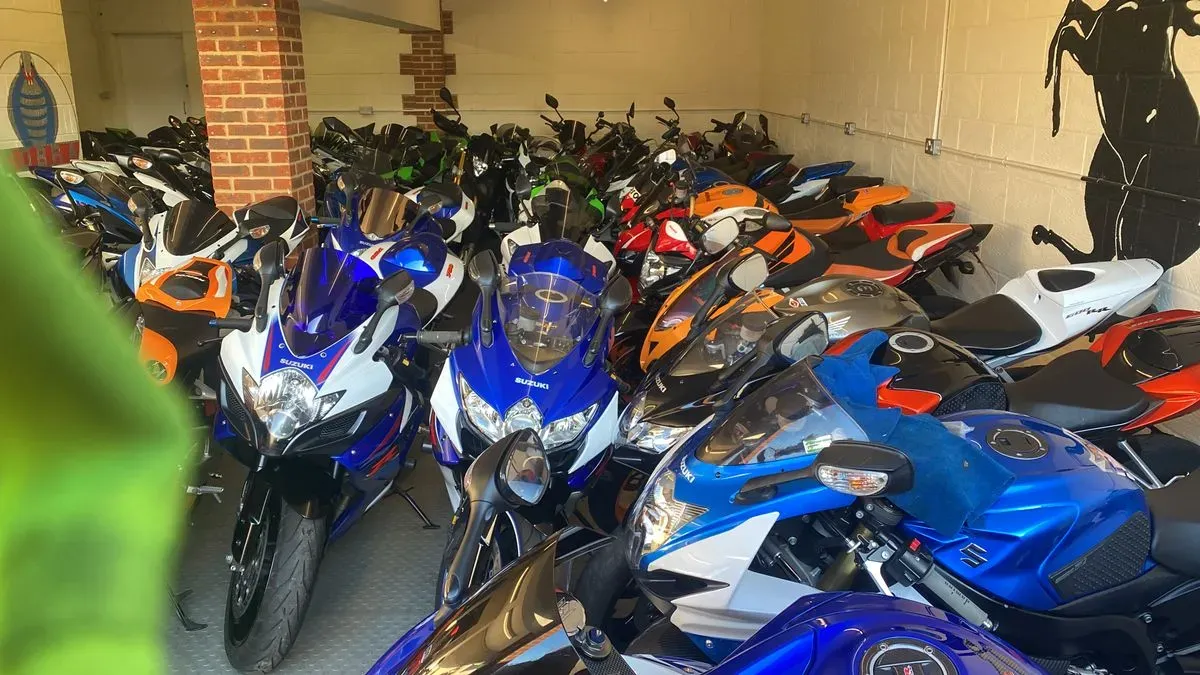 Motorcycle storage solutions image background image