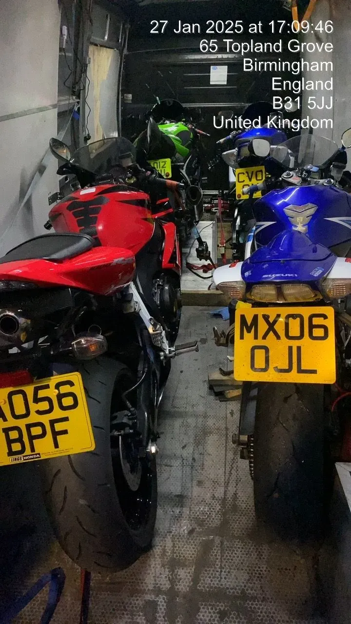 Motorcycle shipping and logistics image background image