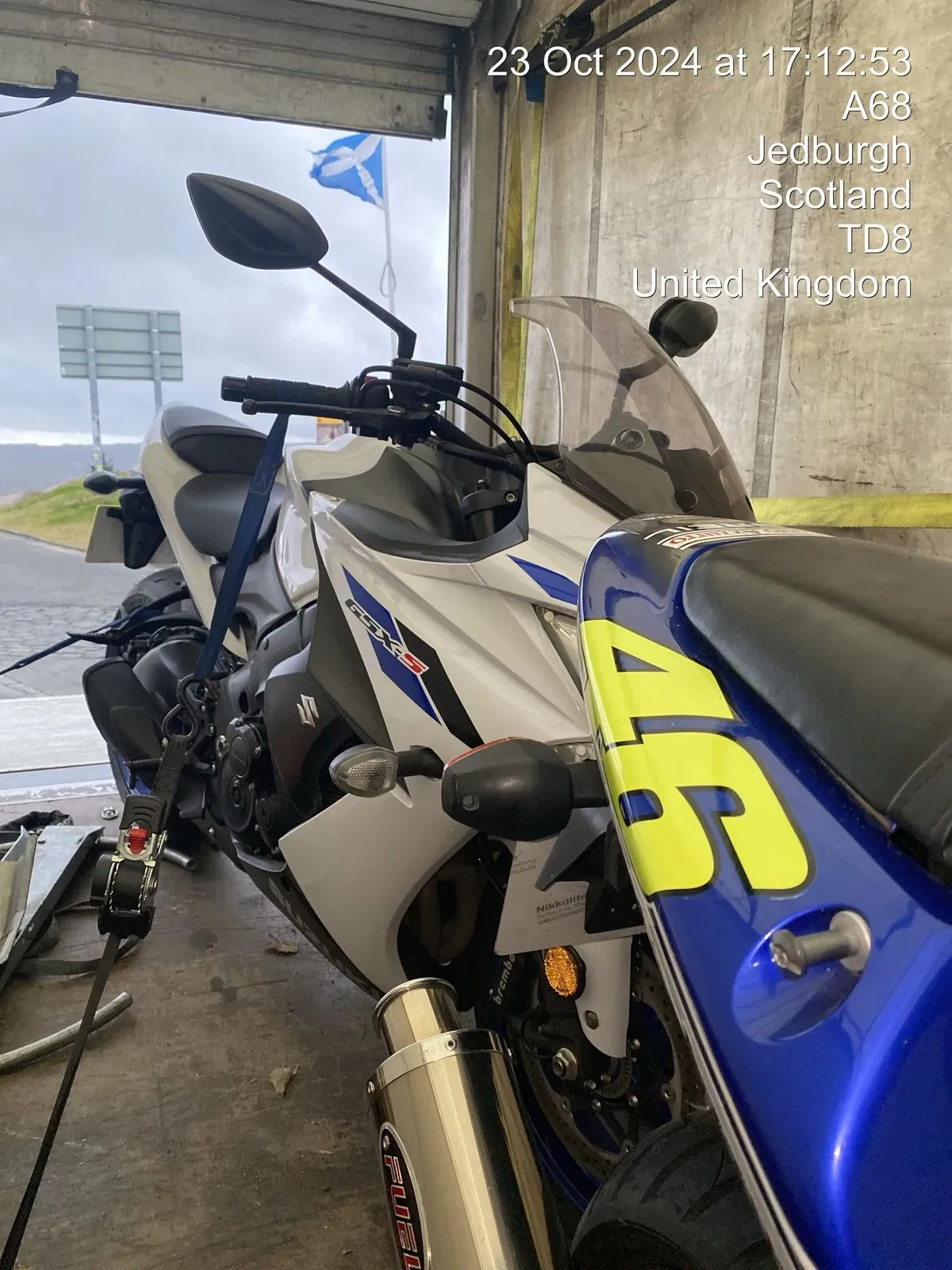 -weekly England/Scotland motorcycles delivery runs image background image