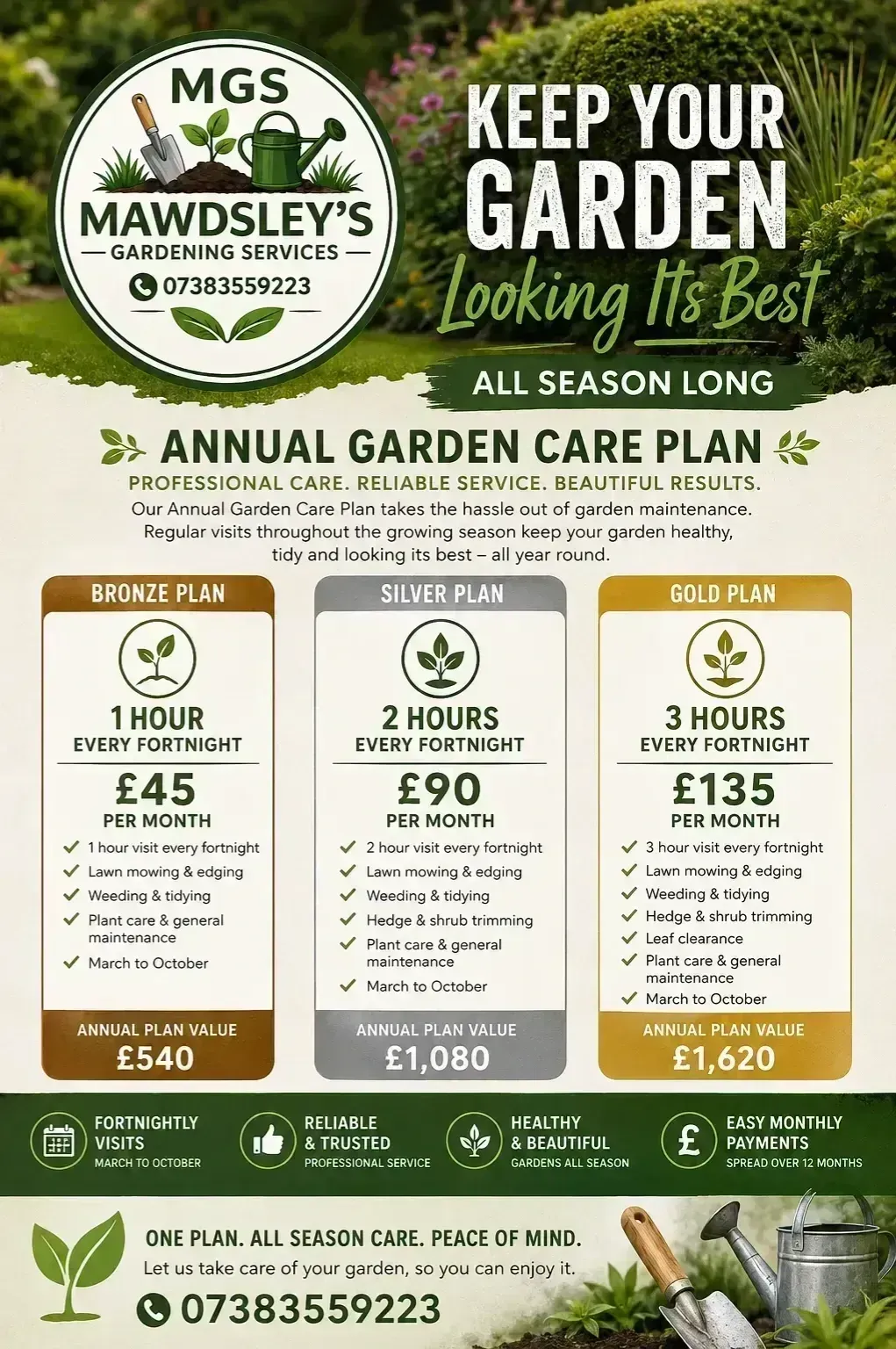 Seasonal garden maintenance image