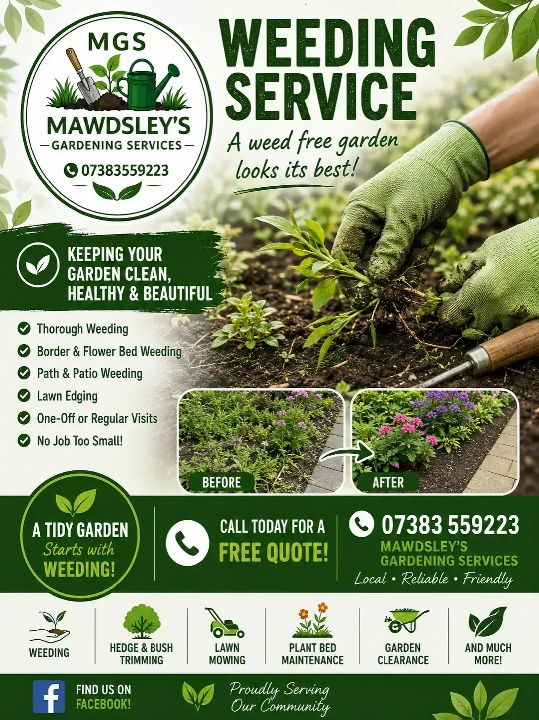 Weeding and edging image