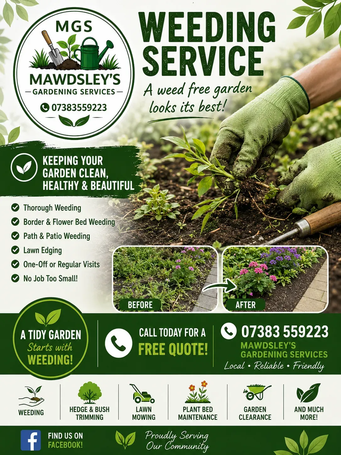 Weeding and edging image