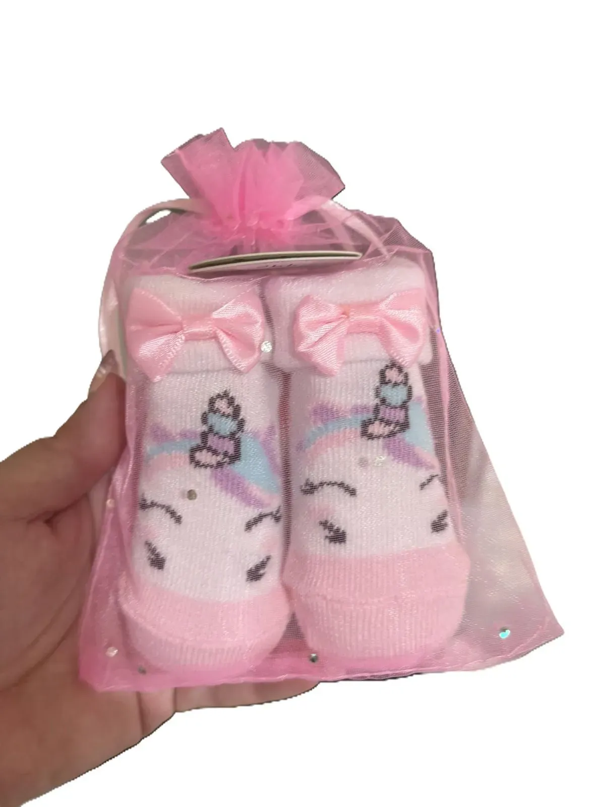unicorn pink socks thumbnail image
