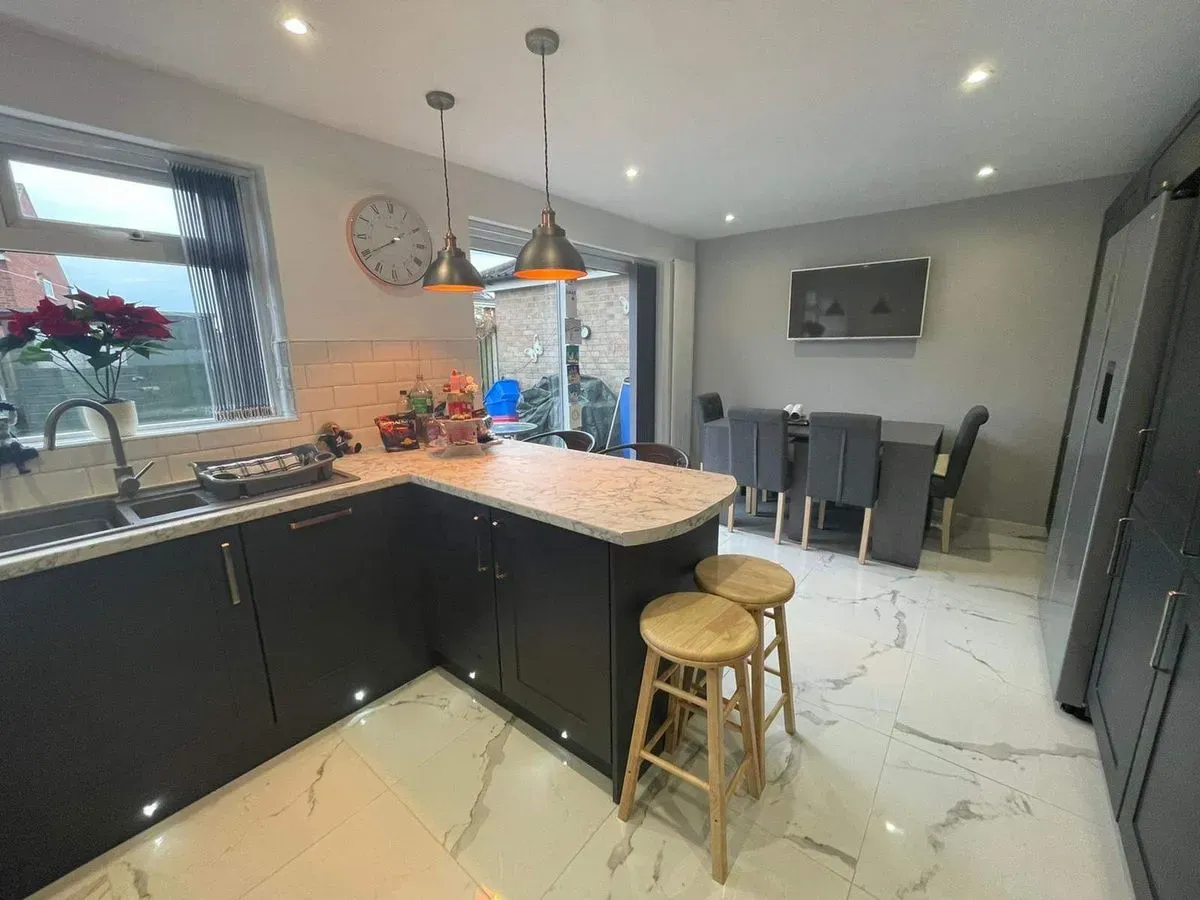 Kitchen design and installation image background image