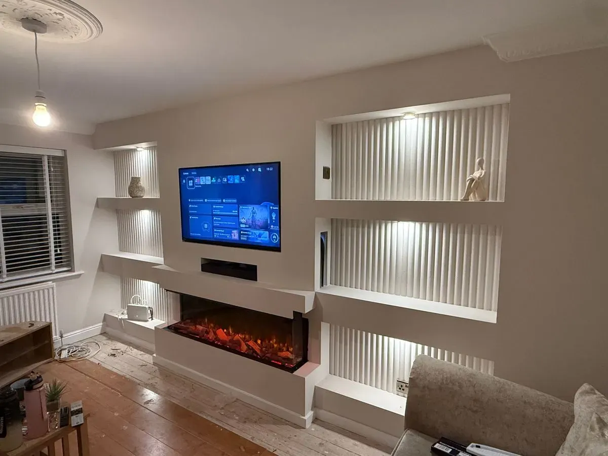 Media walls image background image