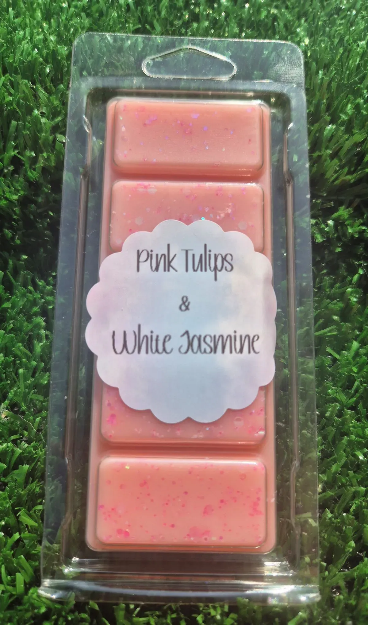 pink tulips and white jasmine thumbnail image