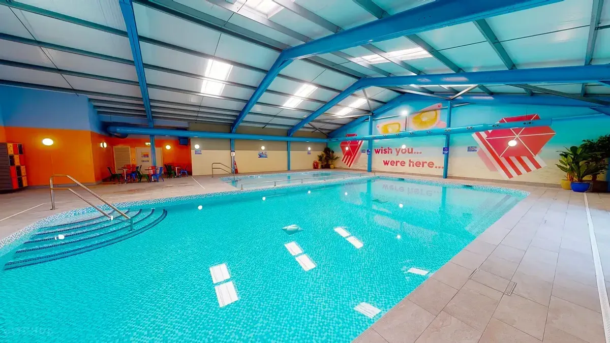 Children enjoying swimming lessons in New Romley