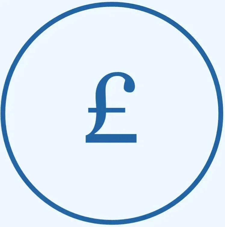 Pound symbol representing business finance
