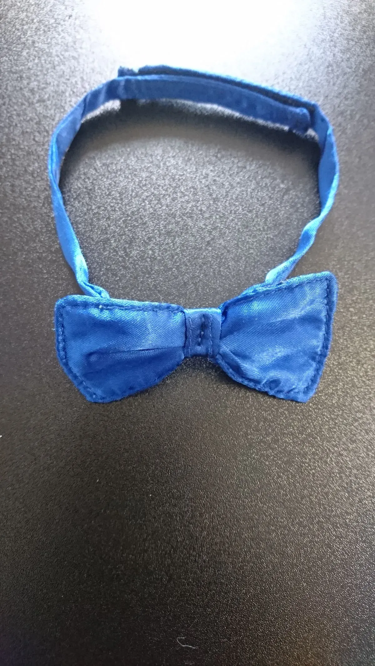 Child-boy-blue-satin-bowtie-main-image thumbnail image