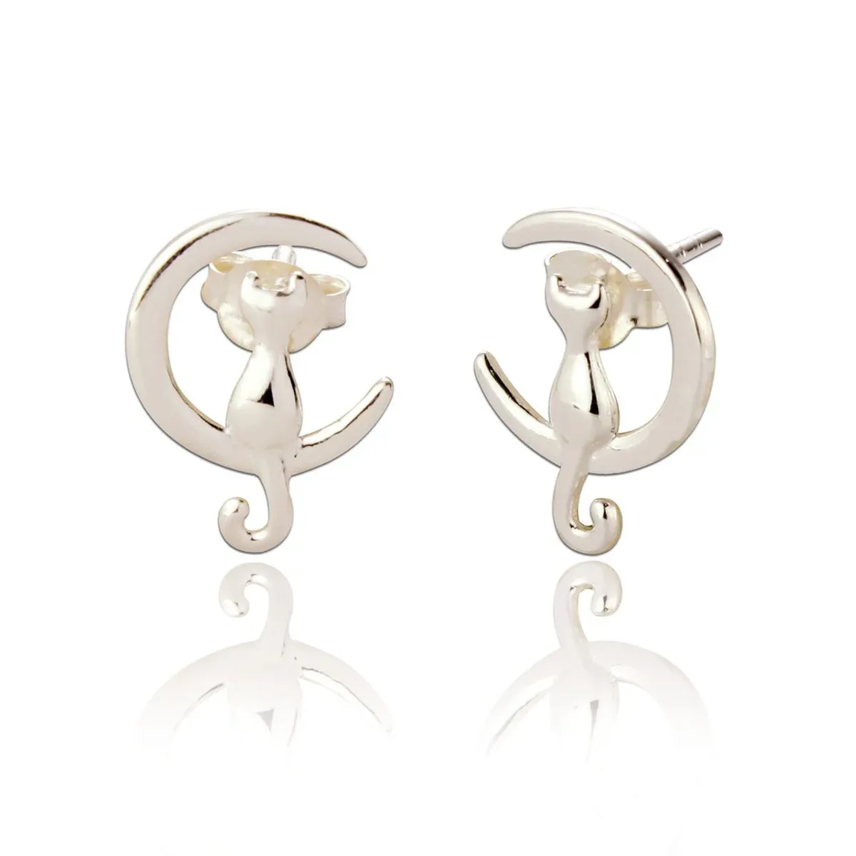 Cat on the Moon Earring's thumbnail image