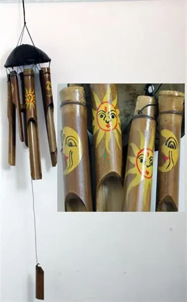 D1997 yellow painted sun and moon 30cm thumbnail image