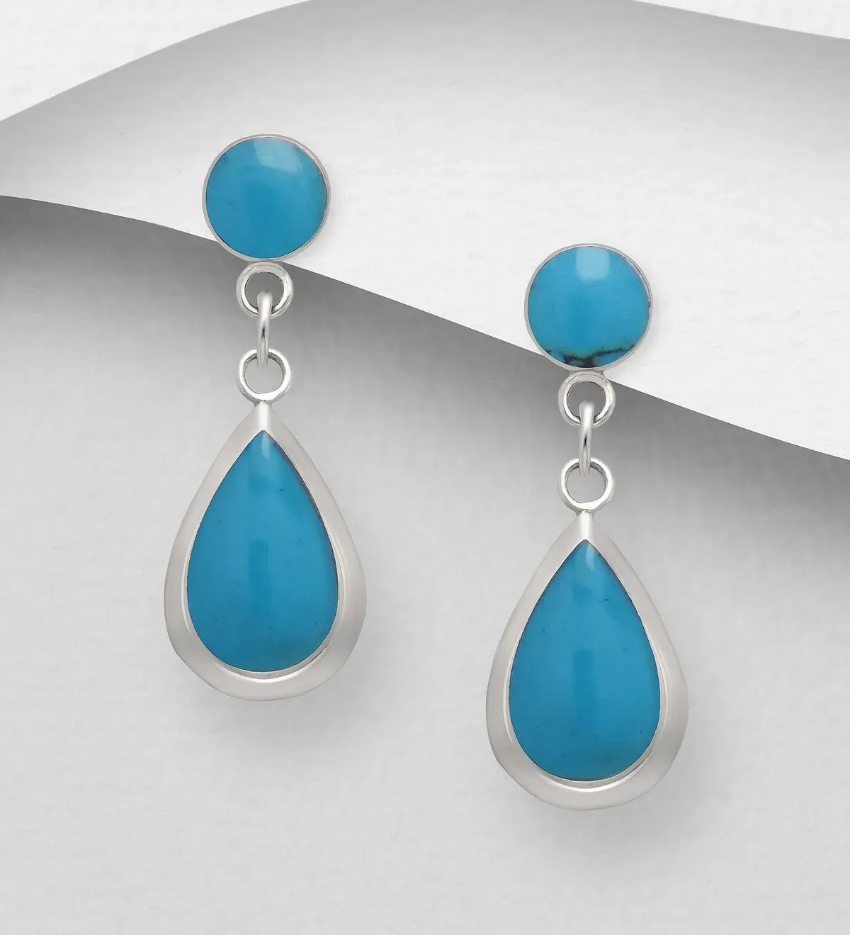 Turquoise tear drop with circle thumbnail image