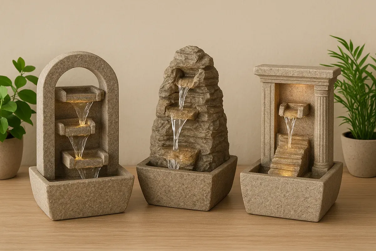 Water fountain header collection background image