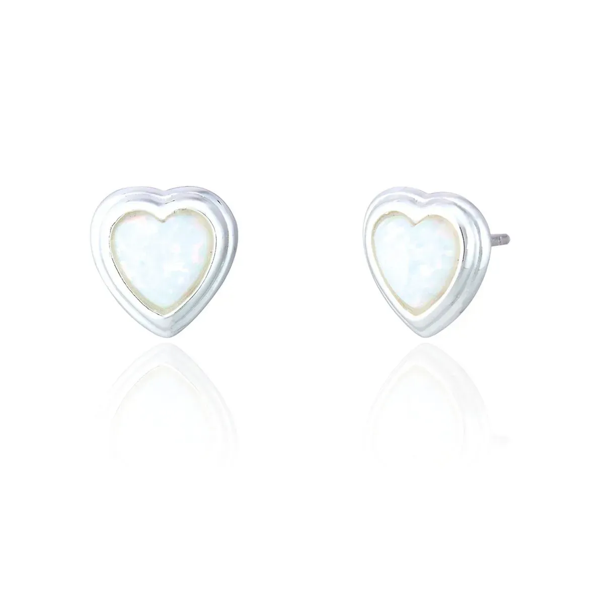 White Heart Opal Earring's thumbnail image