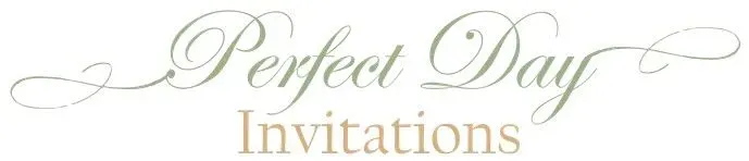 Perfect day invitations  logo