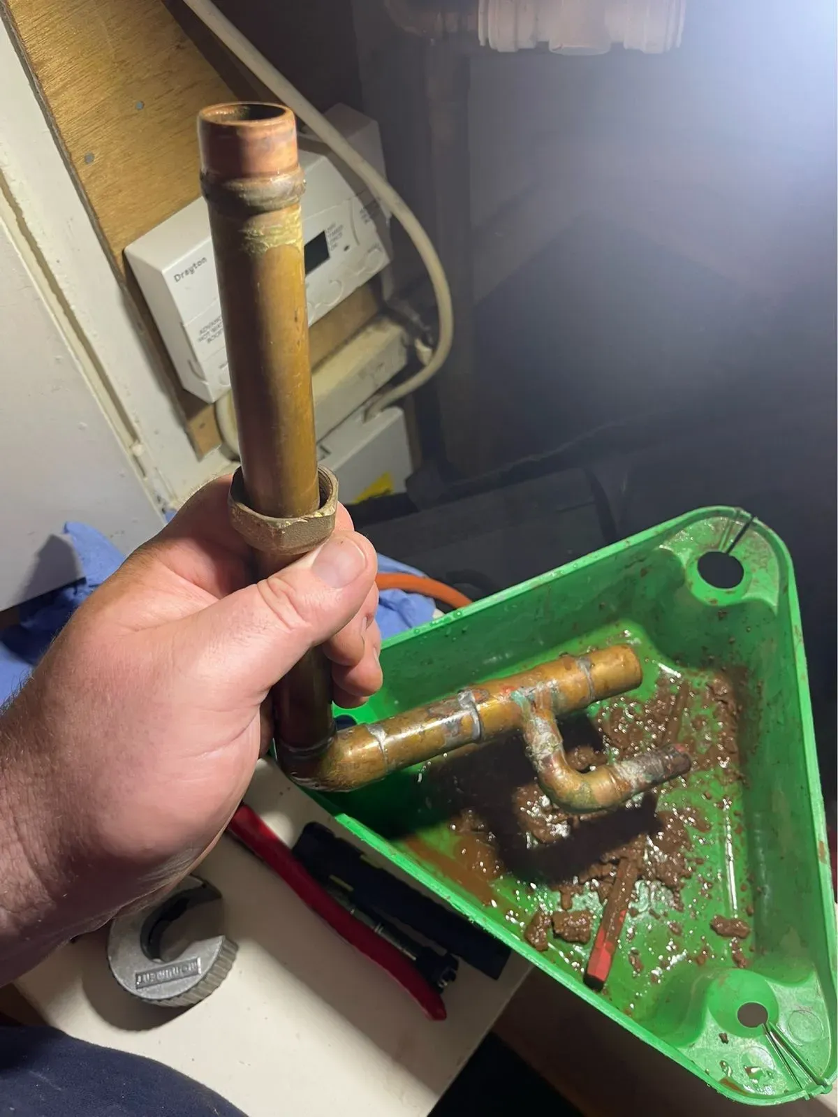 Central heating repair image background image