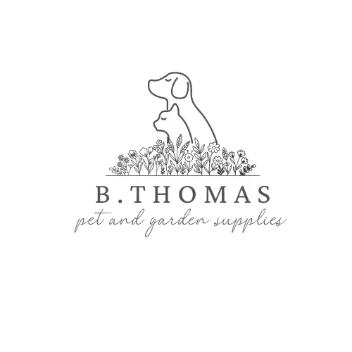 B Thomas pet and garden supplies  logo