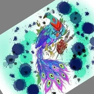 The  Peacock-Owl [🦚  🦉] logo