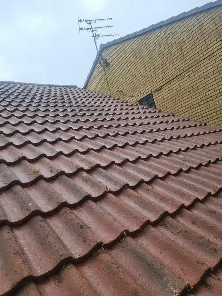 Roof cleaning image background image