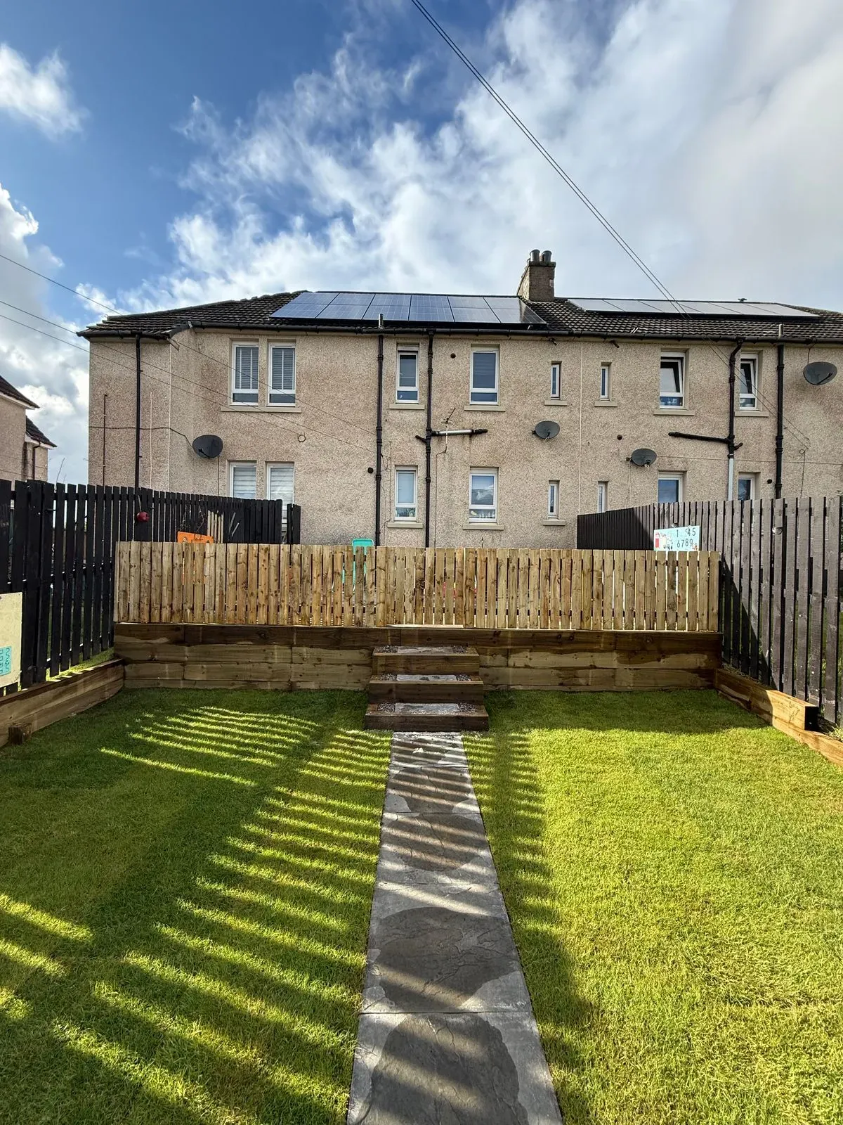 Decking, Fencing, Slabbing, Monoblocking, Full Garden Renovation, Indian Sandstone, Brickwork, Kerbing, Artificial Grass, Steps image background image