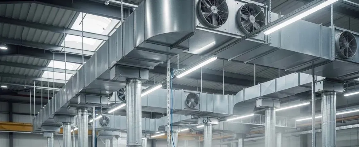 Installation of ventilation systems image background image