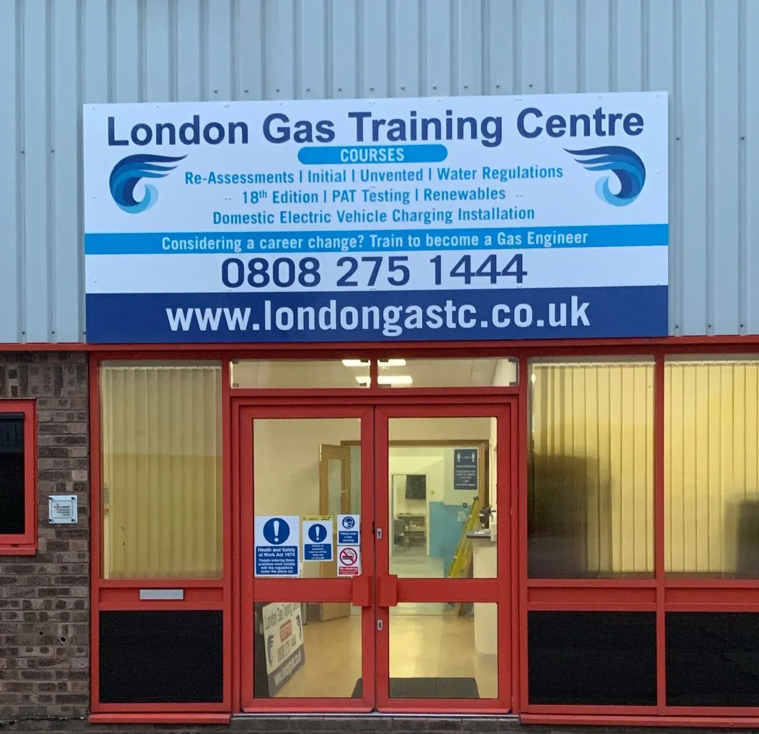 Training bays at London Gas Training Centre