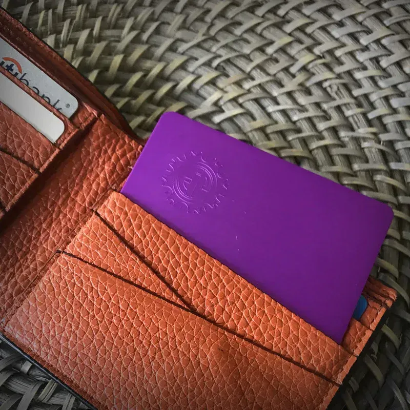 tesla-wallet-size-purple-plate-in-wallet thumbnail image