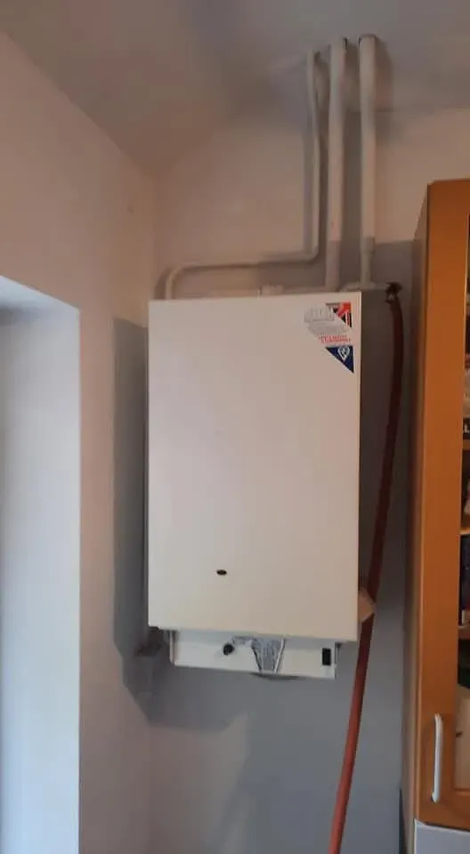 Before and after of a boiler repair in Swindon