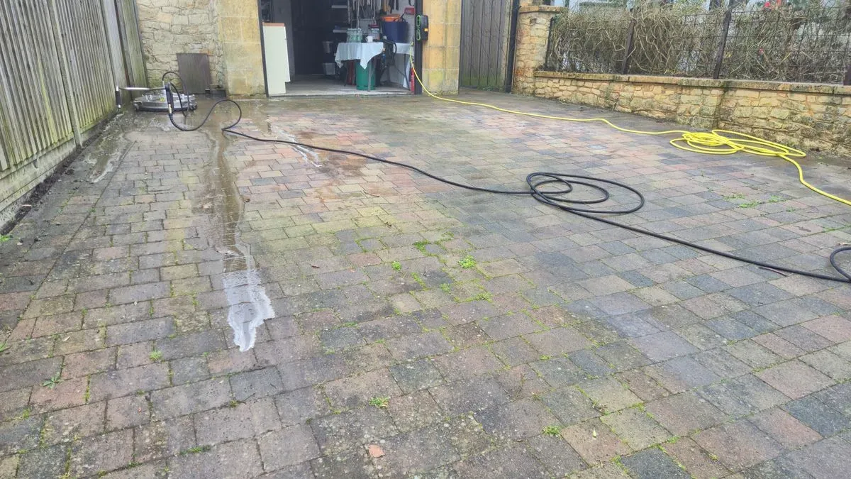 Pathway jet washing image background image