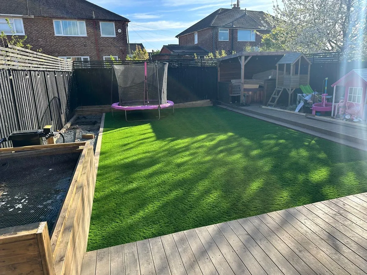 Artificial grass cleaning image background image