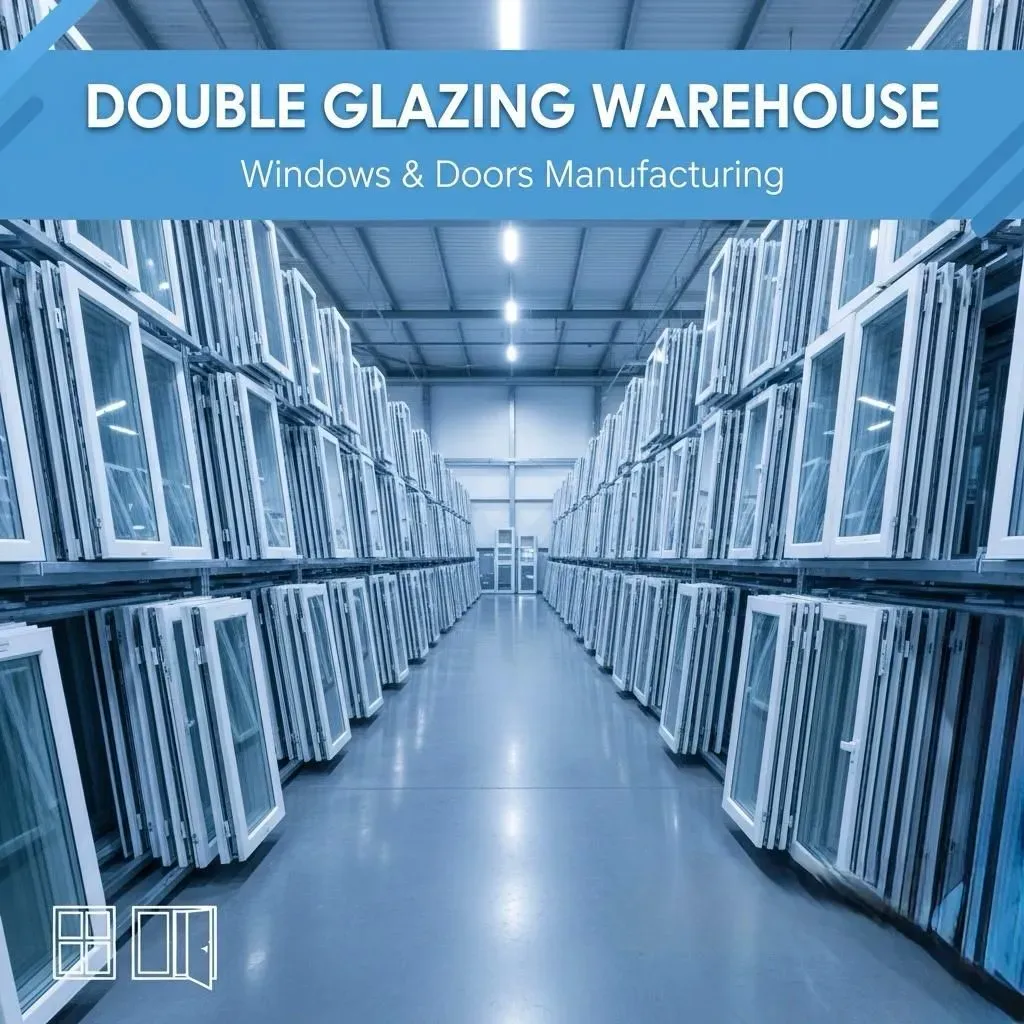 Manufacturing windows image background image