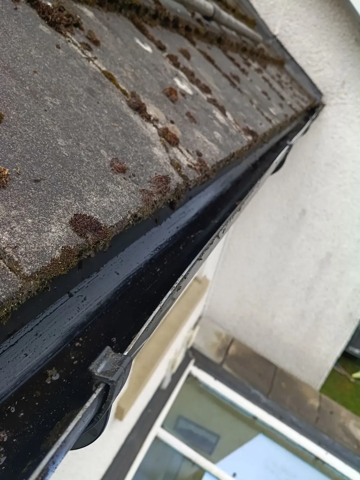 Gutter inspection image background image