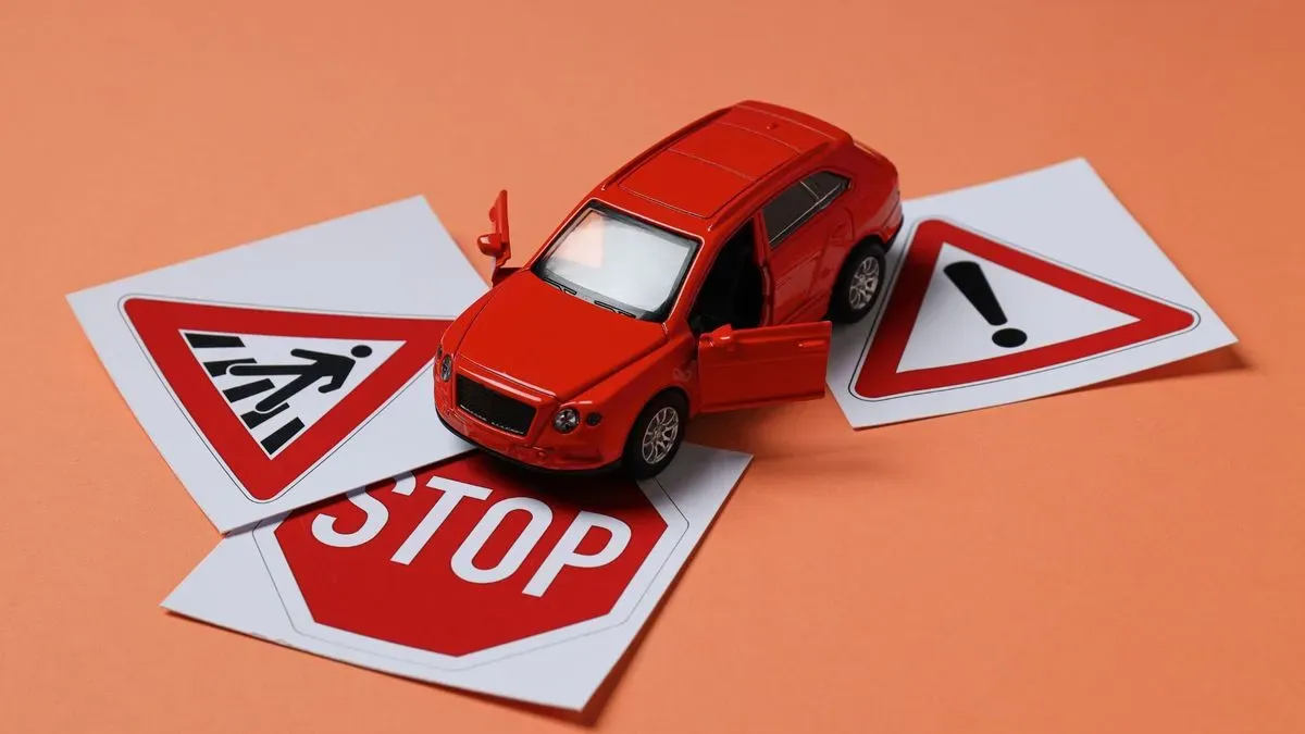 High Street traffic management in Hadleigh during a lesson