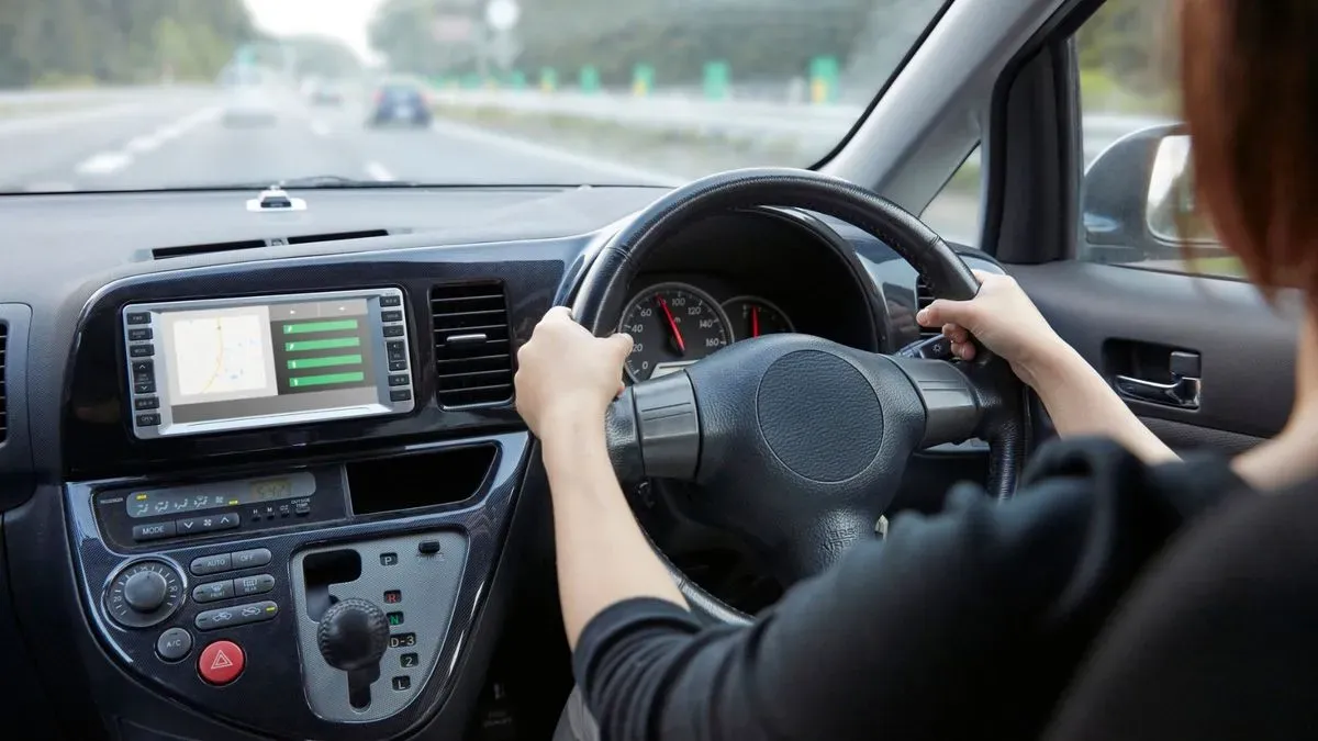 Student celebrating driving achievement in Hadleigh