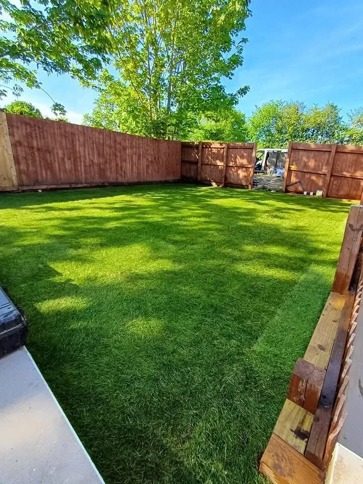 Lawn installation image background image