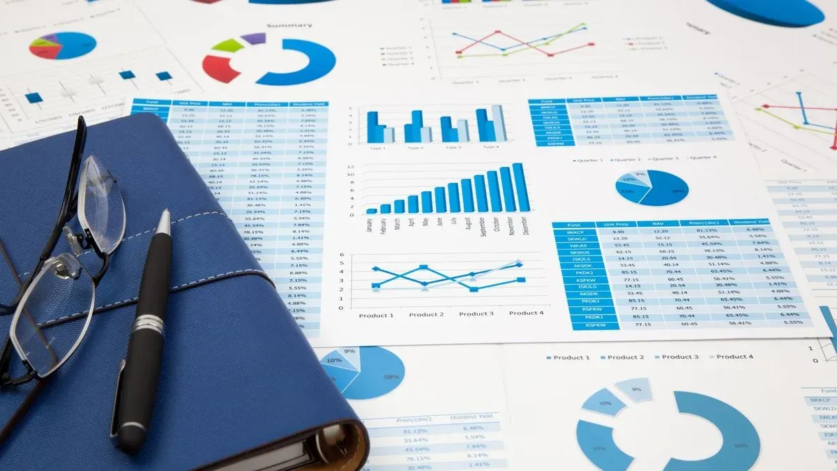 Financial reporting image background image