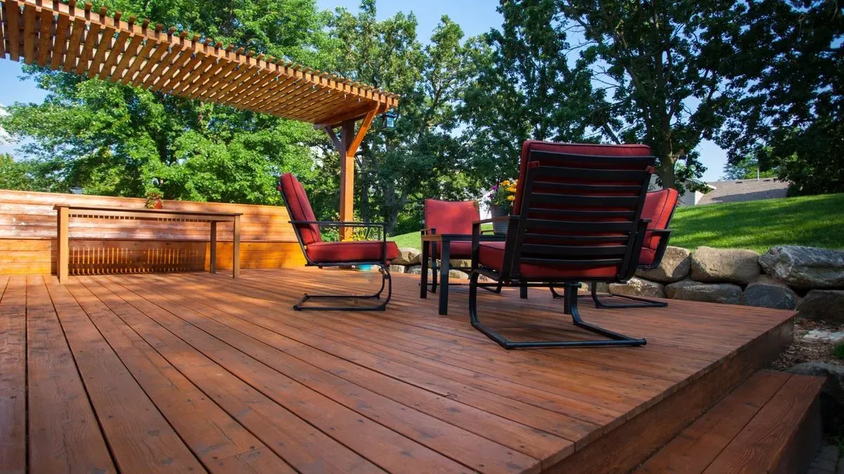 Decking and pergolas image background image