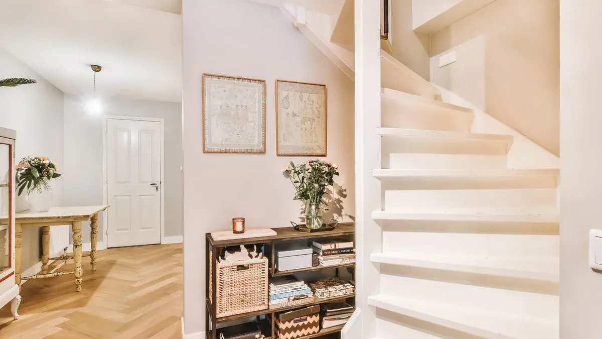 Staircase construction image background image