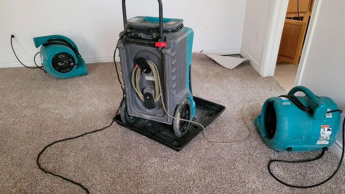 Water damage restoration image background image