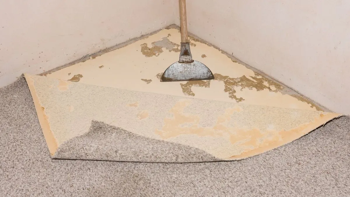 Old carpet removal and disposal image