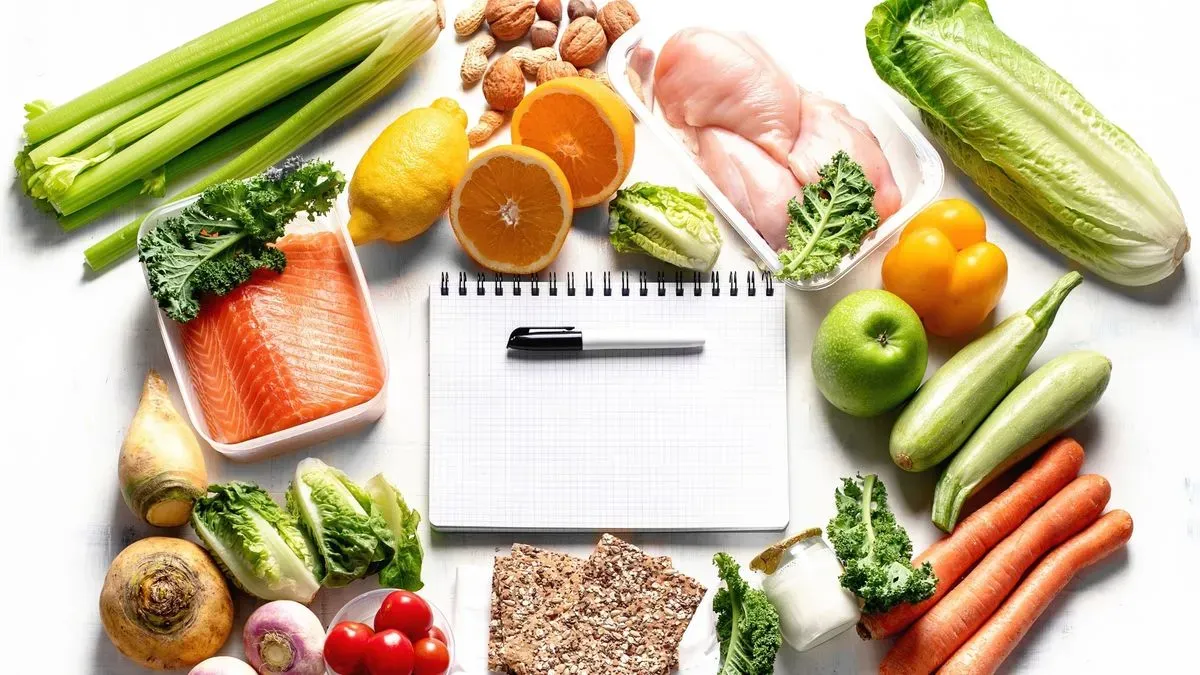Menu planning image background image