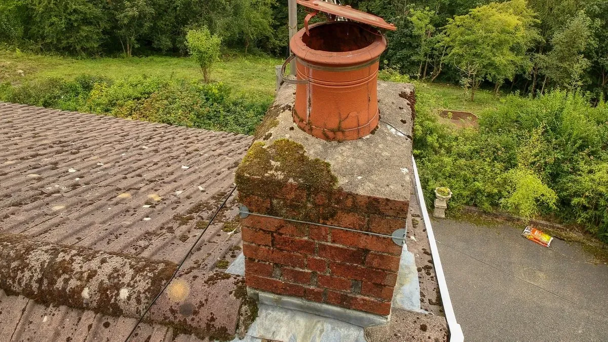 Chimney inspection image background image