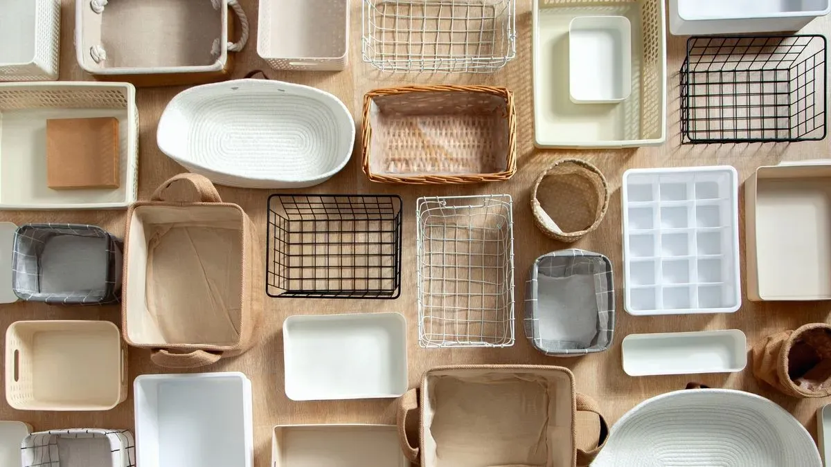 Organisation and decluttering image background image