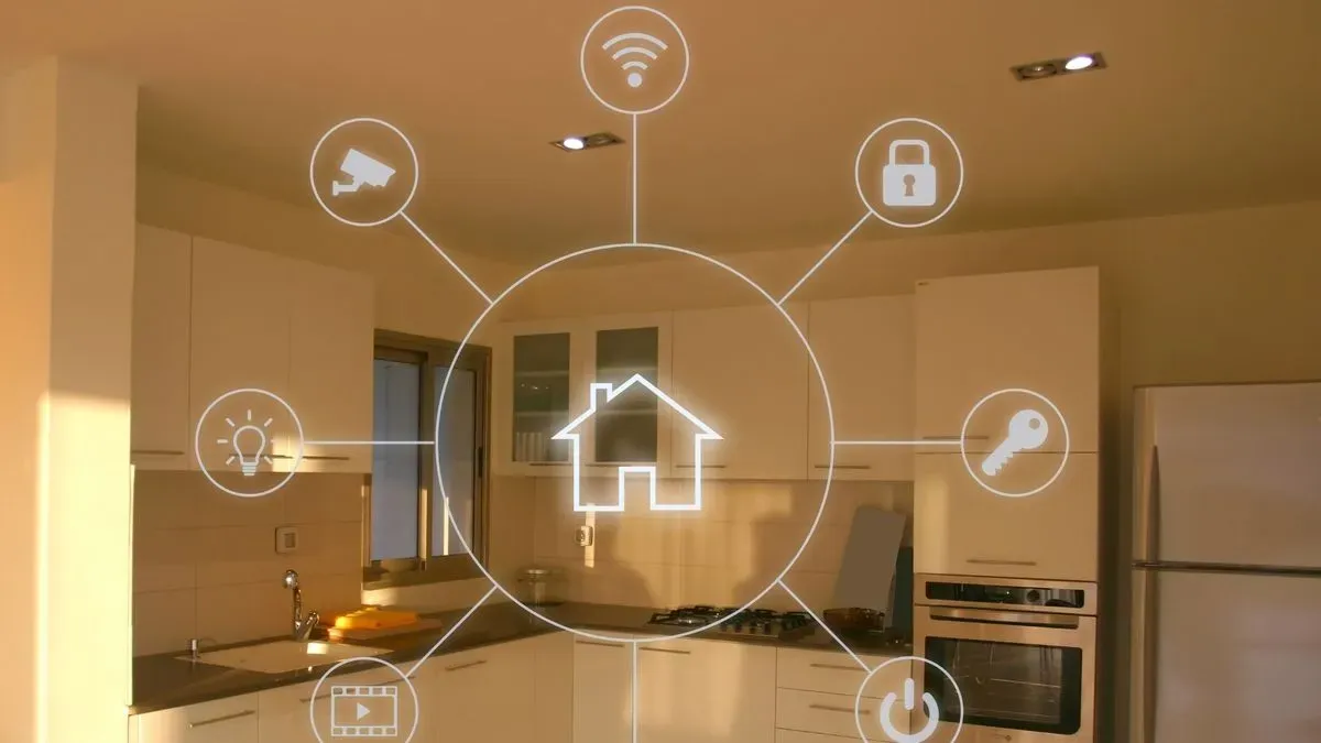 Smart home technology installation image background image