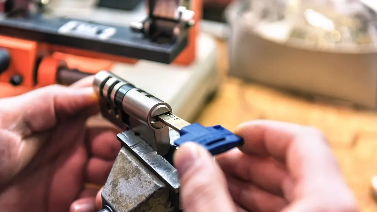 Master key system installation image background image