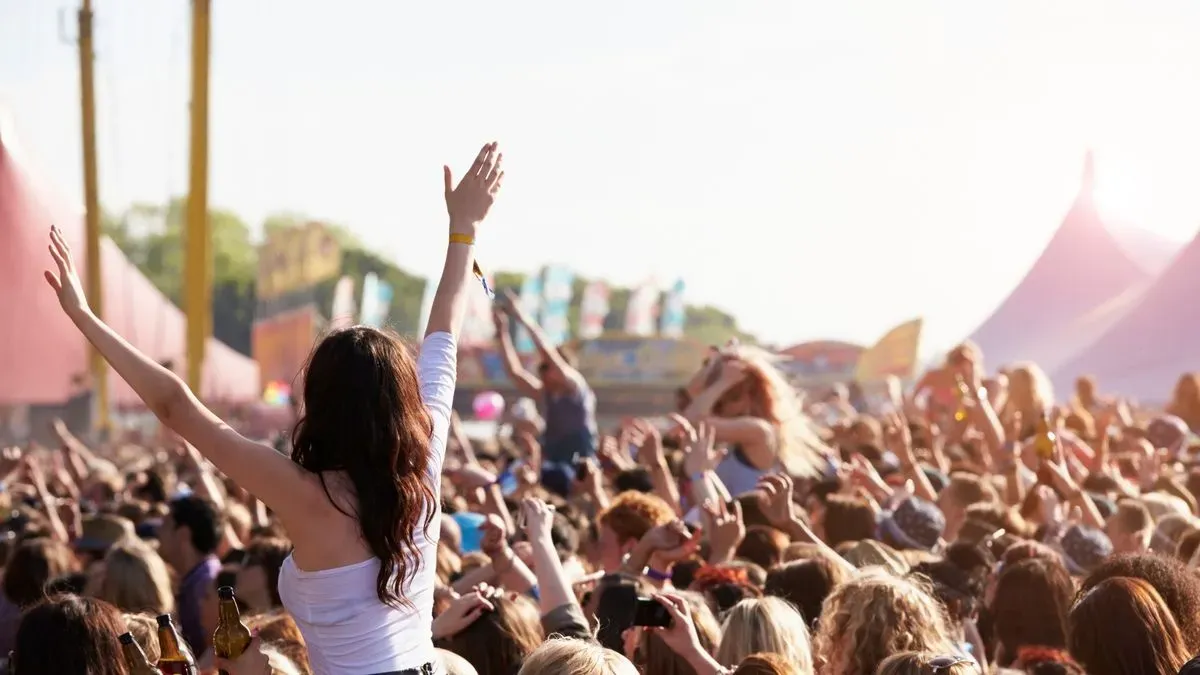 Music festival promotion image background image