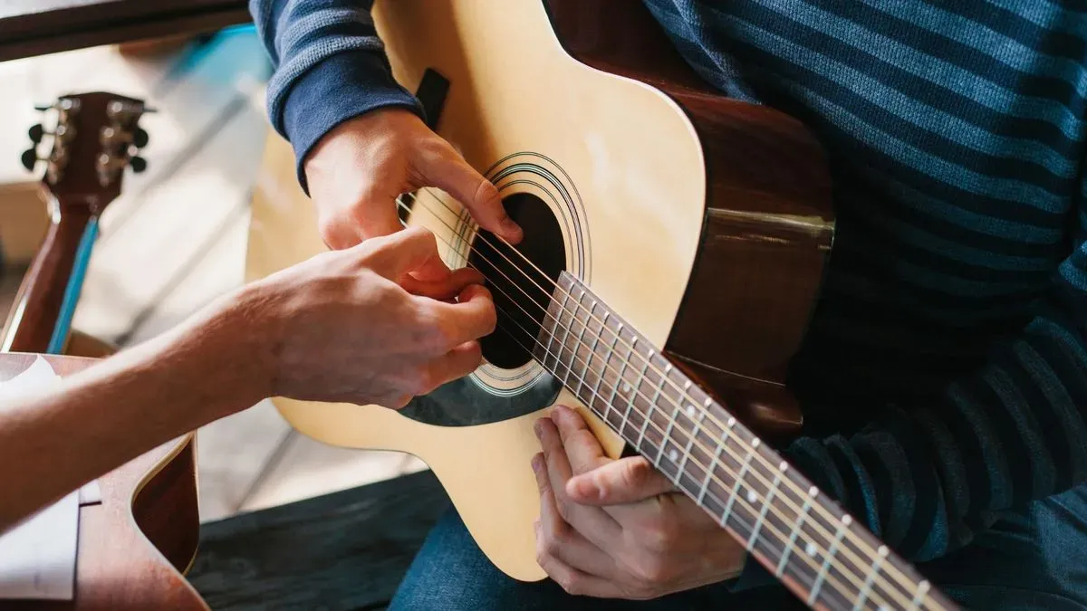 Guitar lessons image background image